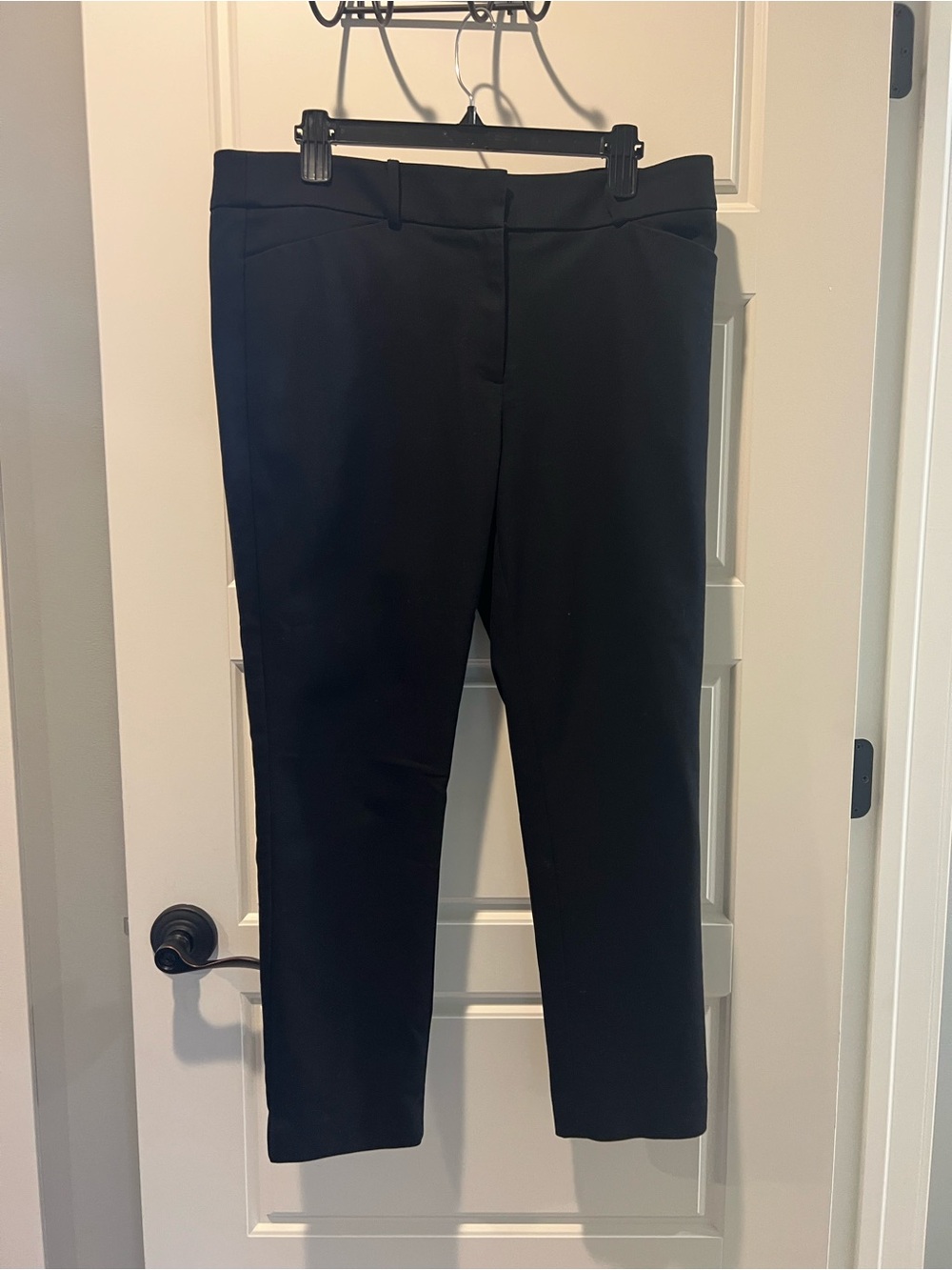 LOFT Black Straight Leg Stretch Pants